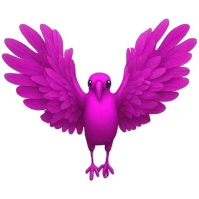 Fächer in magenta emoji