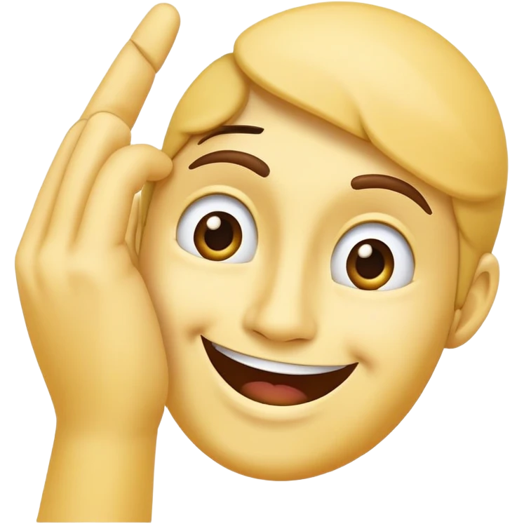 A yellow face smiling awkwardly while embarrassed, scratching its temple with one hand, and looking to the side emoji