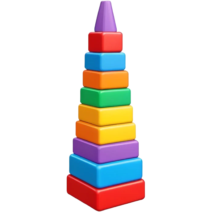 toy building blocks tower emoji