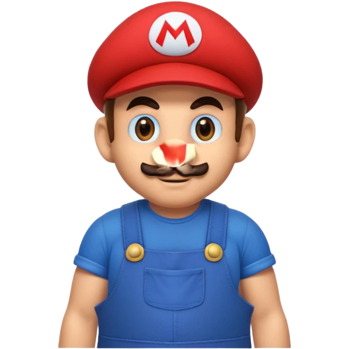 back view of super mario with huge buttcheeks out  emoji