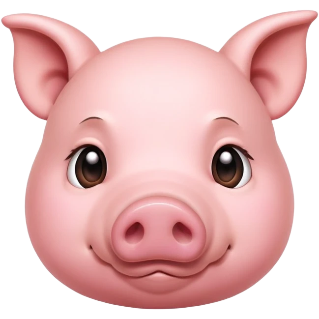 Pig shy emoji