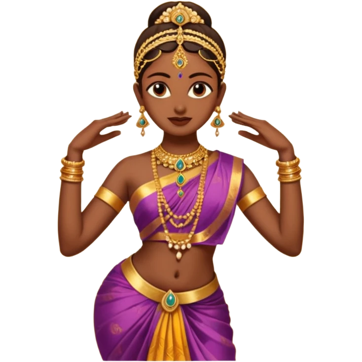 Create me a bharatanatyam emoji what ch can by copy and pasted emoji