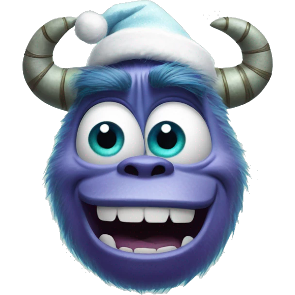 Monsters Inc christmas mood emoji