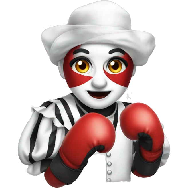 pierrot boxing emoji