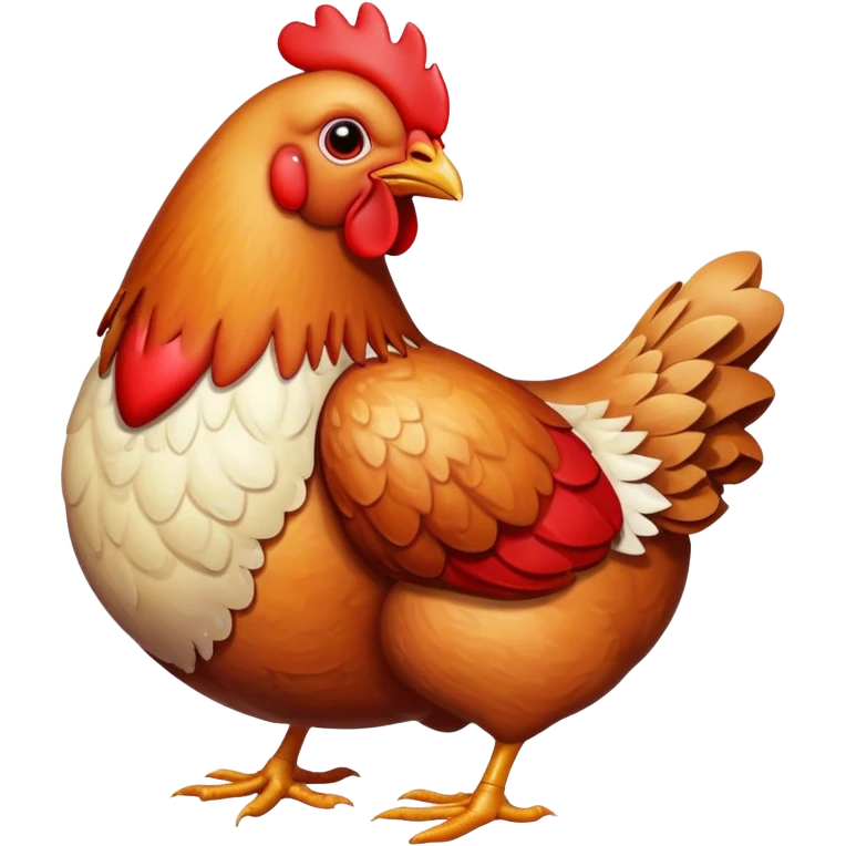 the chicken with heart  emoji