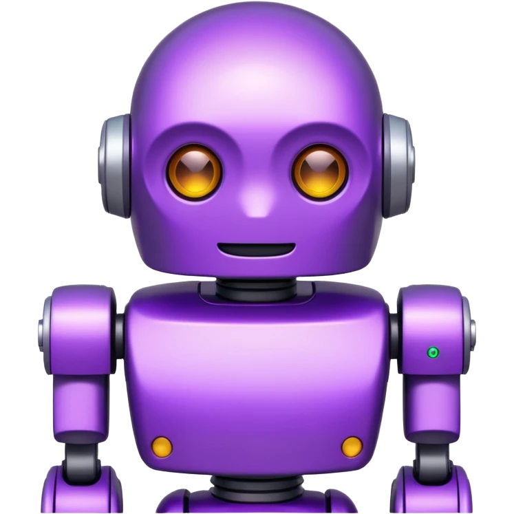 robot ịn purple emoji