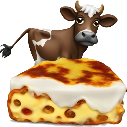 cow lasagna  emoji