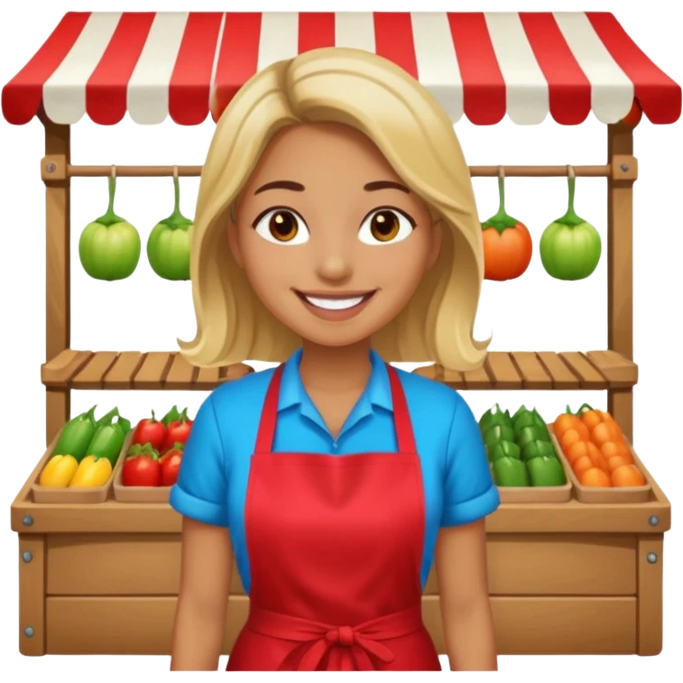  Night Market Vendor woman emoji