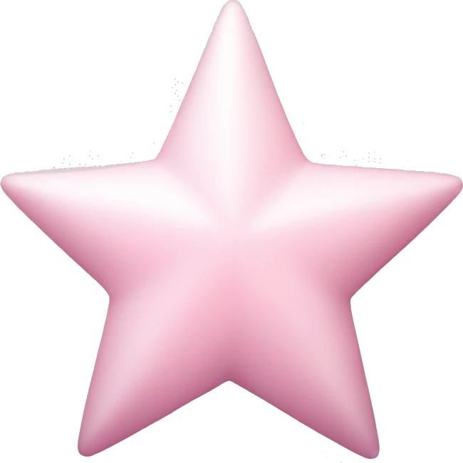 pale pink star sparkle emoji
