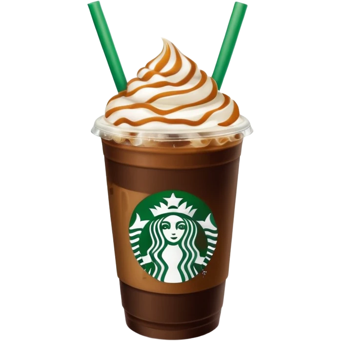 Starbucks iced coffee with Dubai chivalry bar with green filling and burn Khalifa  emoji