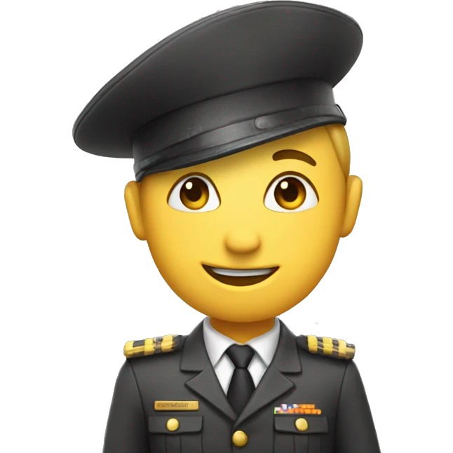 Smiling saluting emoji