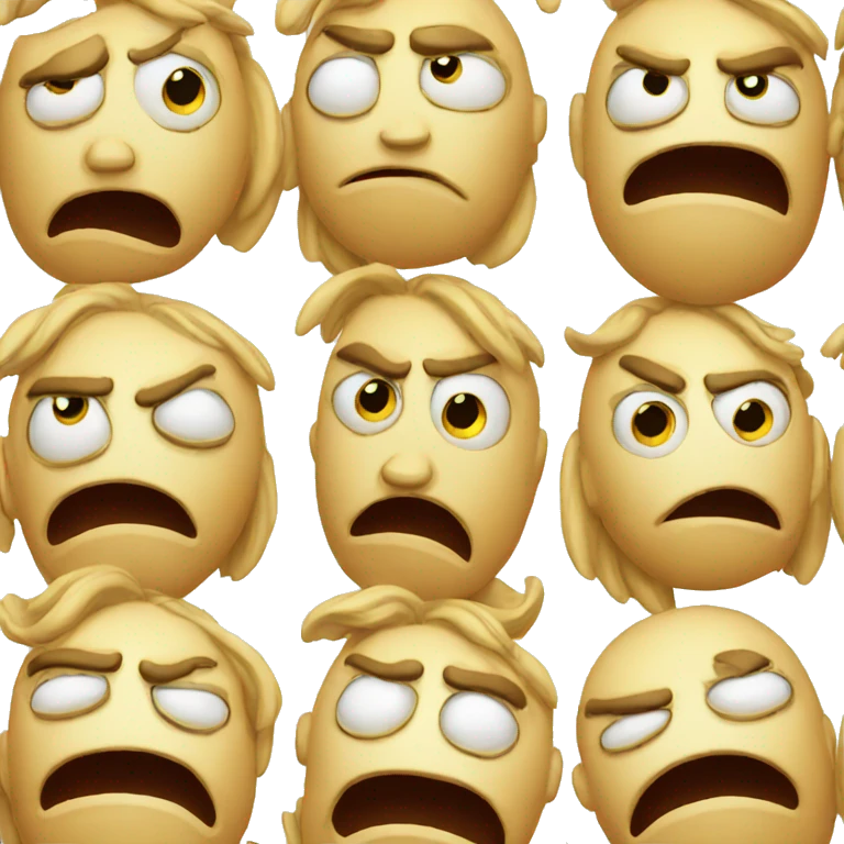 Angry sad face emoji