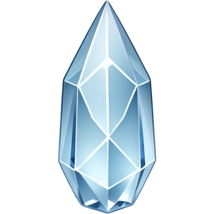 glossy white sparkle shard crystal emoji