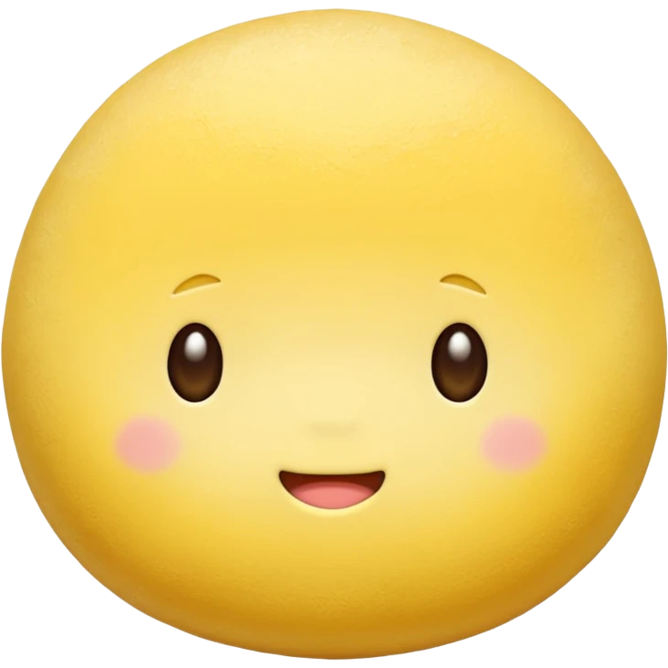 Yellow mochi emoji