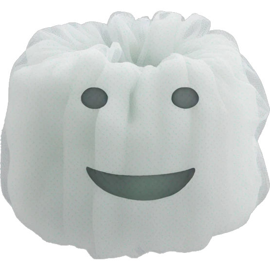 Synthetic mesh loofah emoji