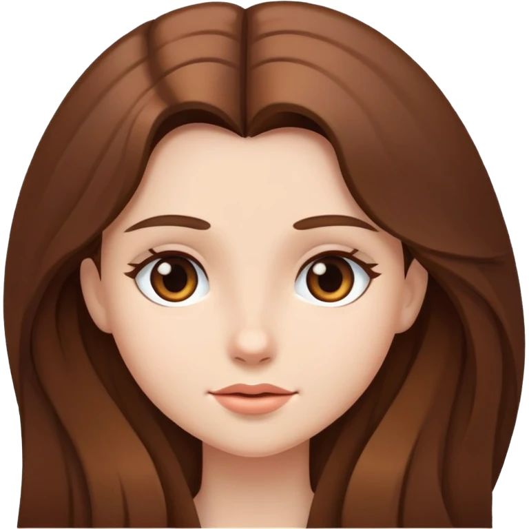 girl with long brown hair emoji