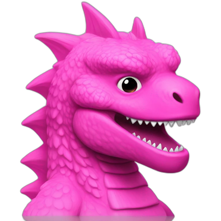 godzilla pink small emoji
