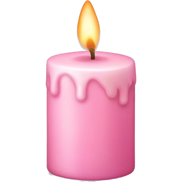 light pink candle emoji