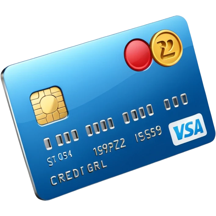 3D style credit card icon, no text emoji