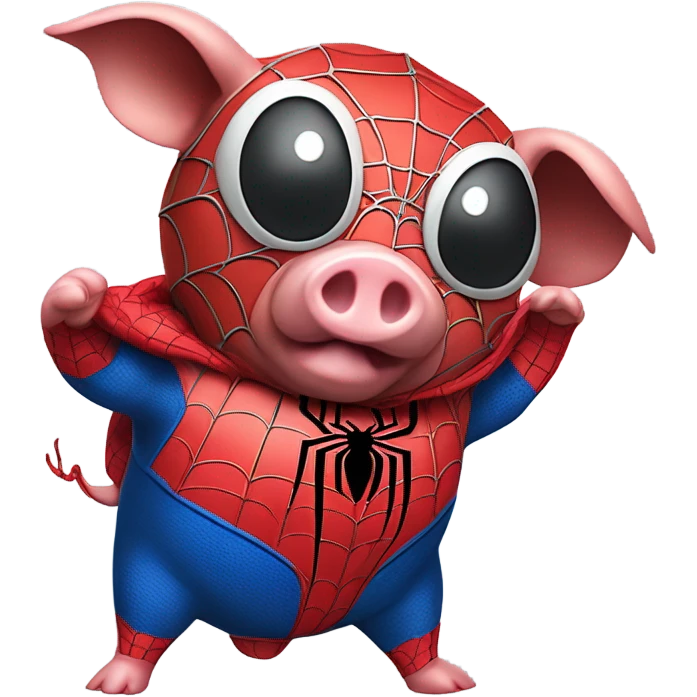 Spider man pig emoji