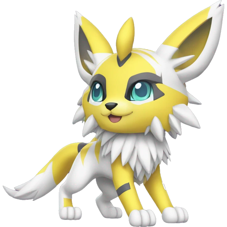 Cool Edgy Cute Kawaii Metabee Renamon Zeraora Full body emoji