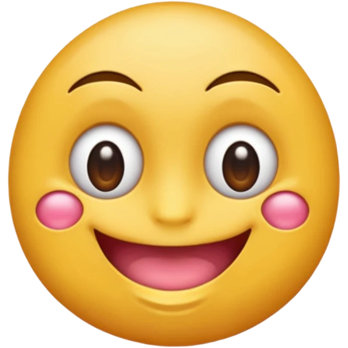 Un emoji coqueta mordiéndose el dedo emoji