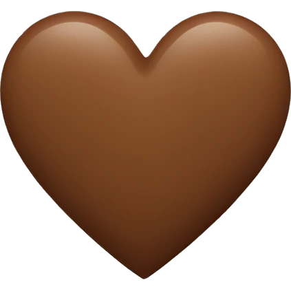 Brown heart emoji