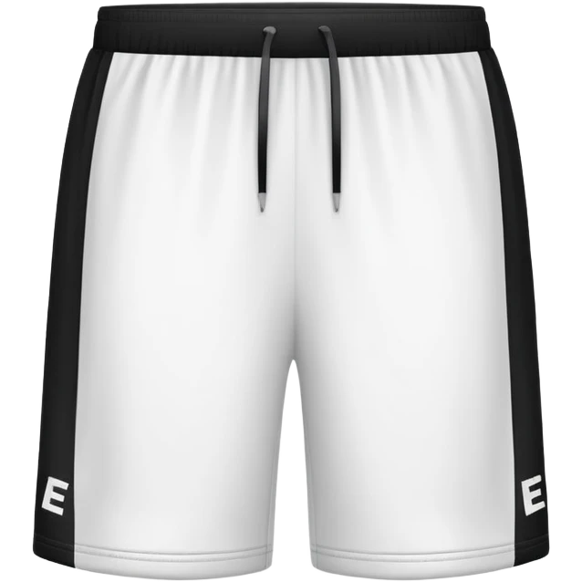 black and white shorts that have EE on them emoji