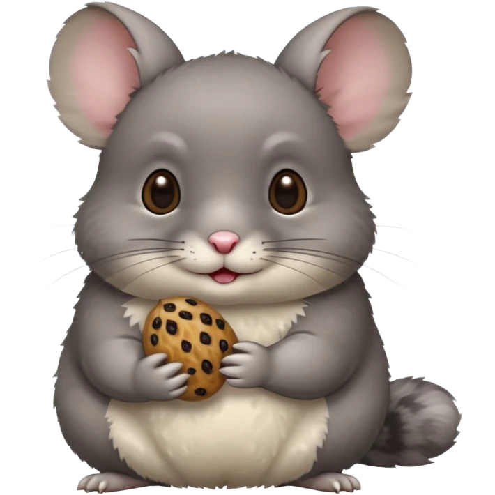 Chinchilla with raisin emoji