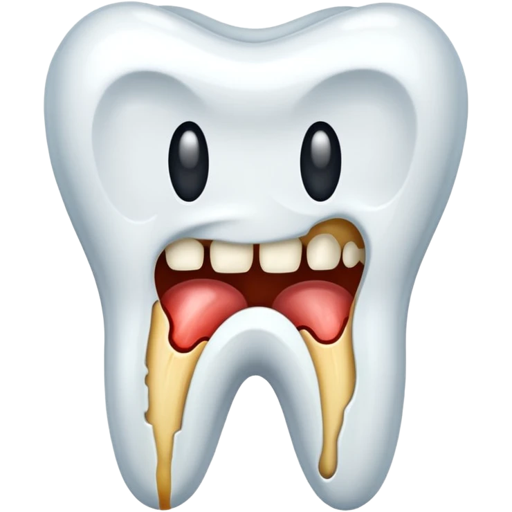 tooth with a cavity emoji