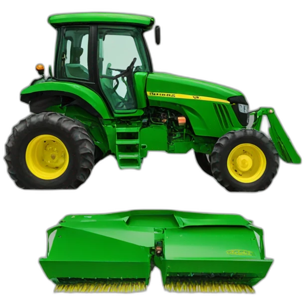 green john deere tractor emoji