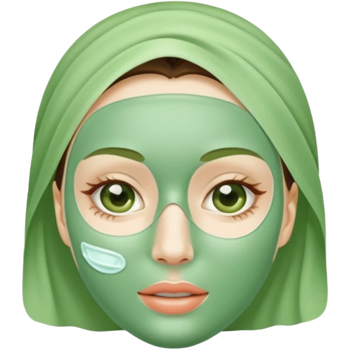 Skincare mask emoji