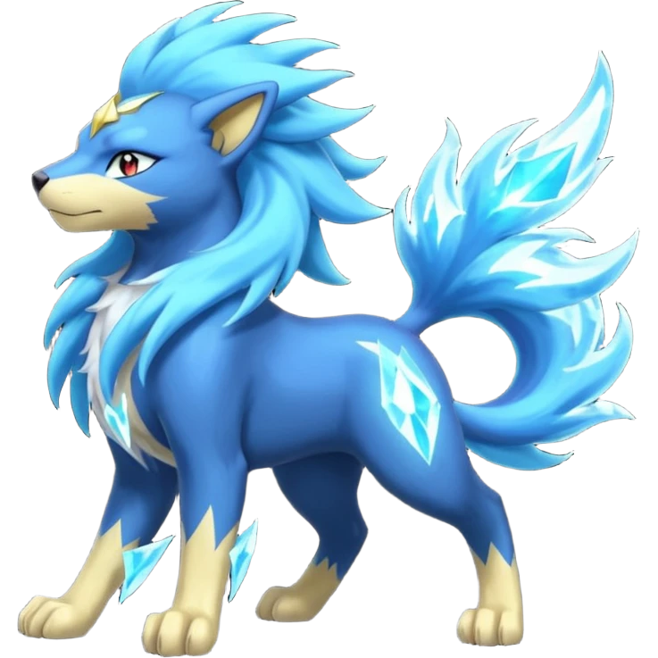 Luxray-Suicune-Amaura-Manectric-fusion emoji