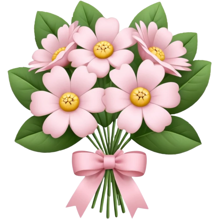 pale pink flower bouquet  emoji