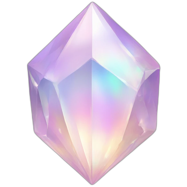 Pastel Pearly Iridescent Crystal emoji