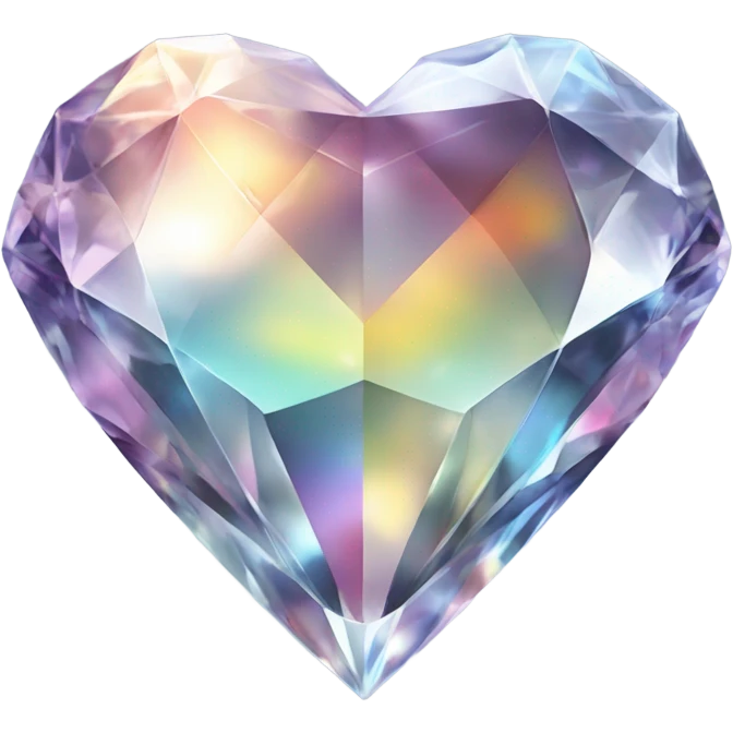 Crystal heart emoji
