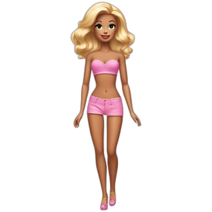 undressed barbie emoji