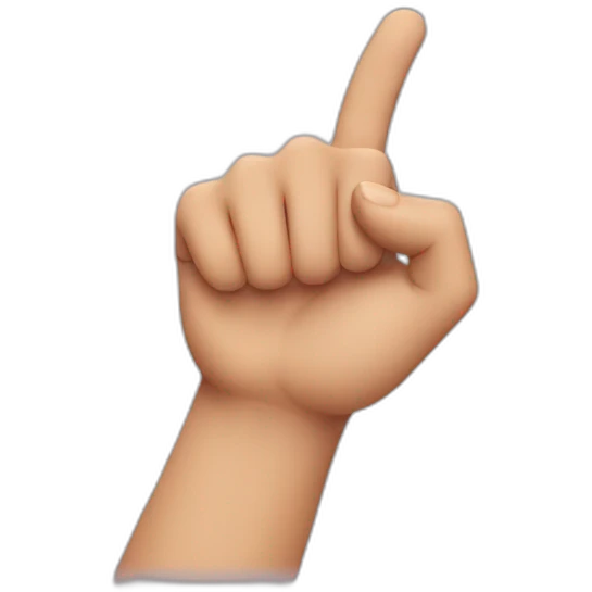 hand pointing to the bottom emoji