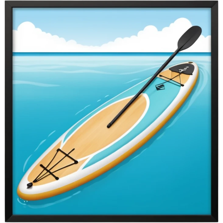 Tabla de sup con remo emoji