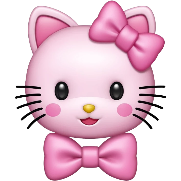 A very hello kitty  emoji