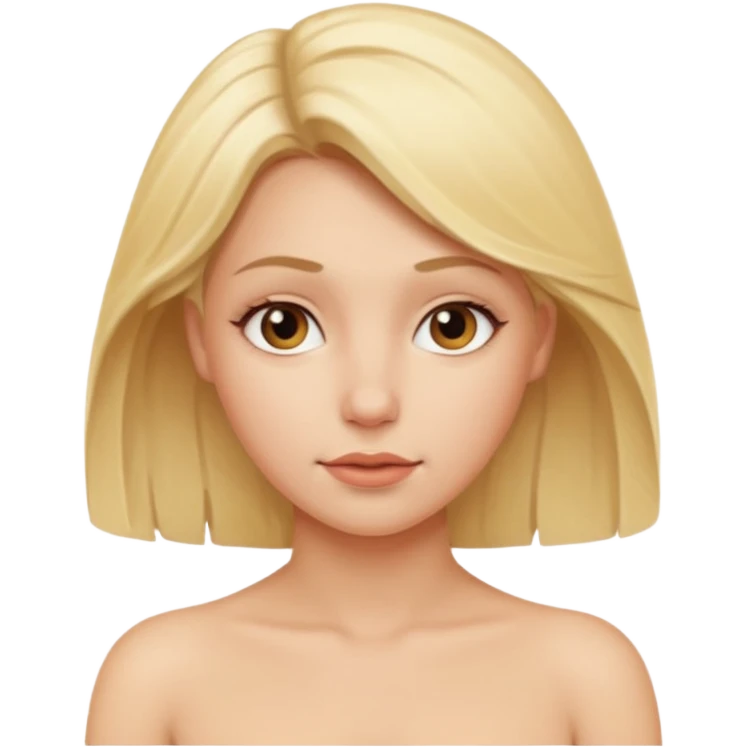 Naked blonde woman emoji