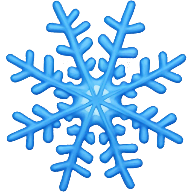 Blue snowflake  emoji