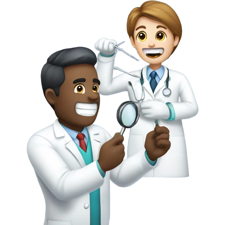 Dentist in a clinic emoji