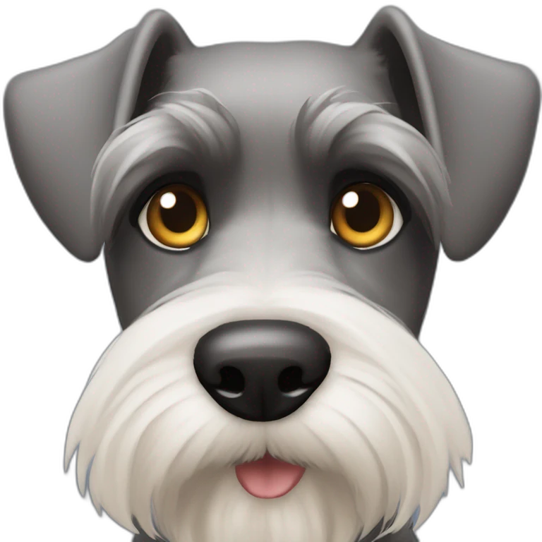 schnauzer heterocromia emoji
