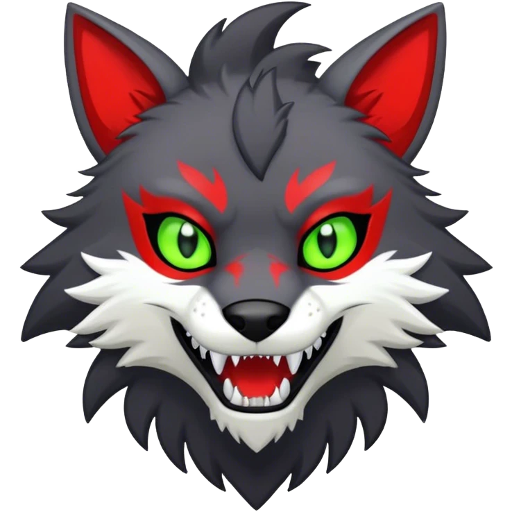 Edgy colorful anthro fursona Fakemon emoji