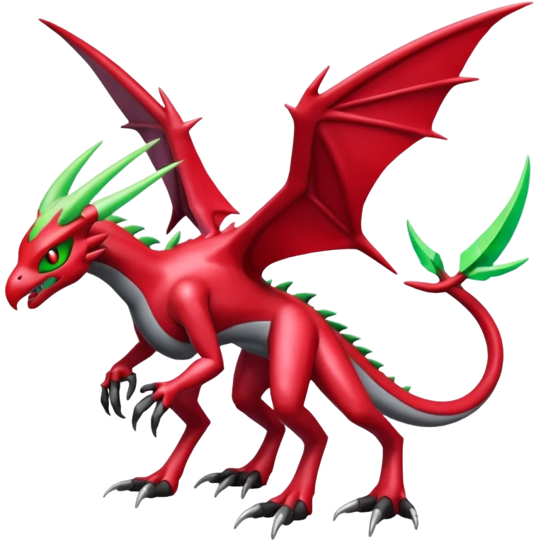 Shiny Aural Darkrai-Flygon-Genesect-Fakémon-fusion (full body) emoji