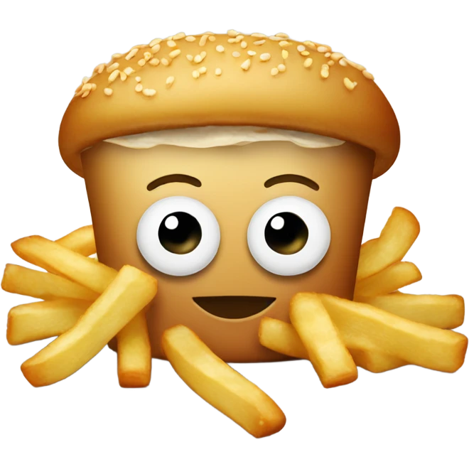 Fries and fried squid emoji
