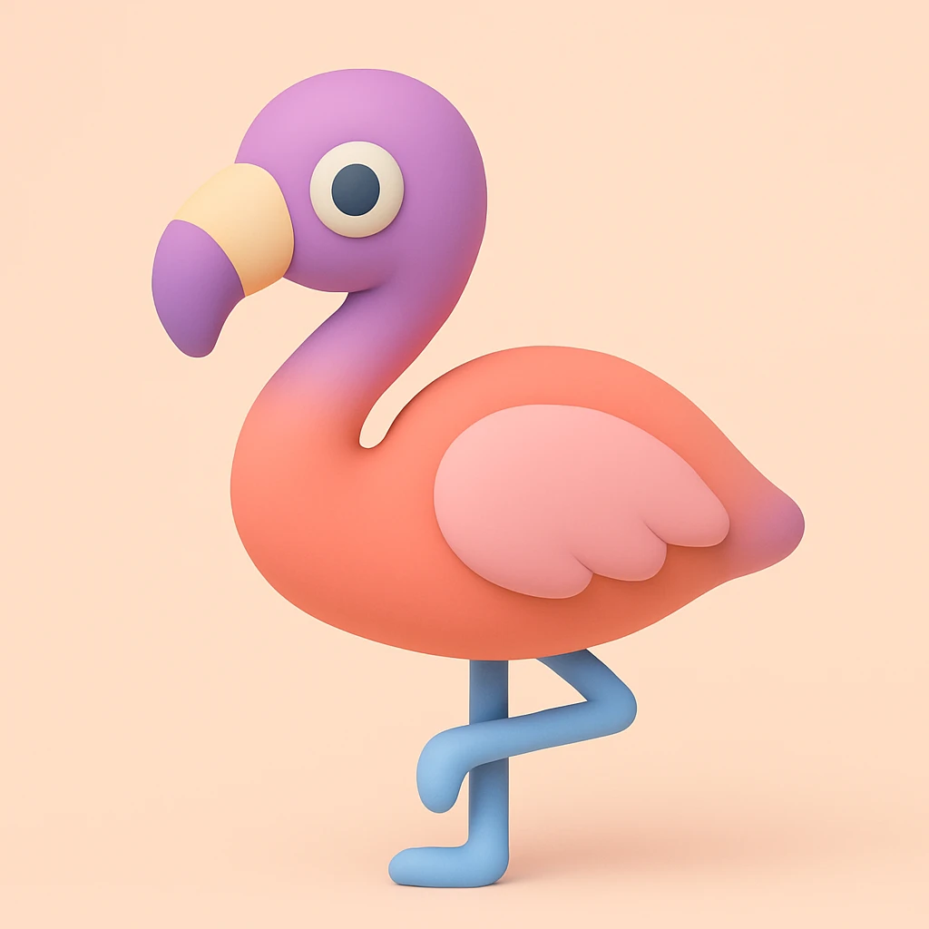 flamingo emoji