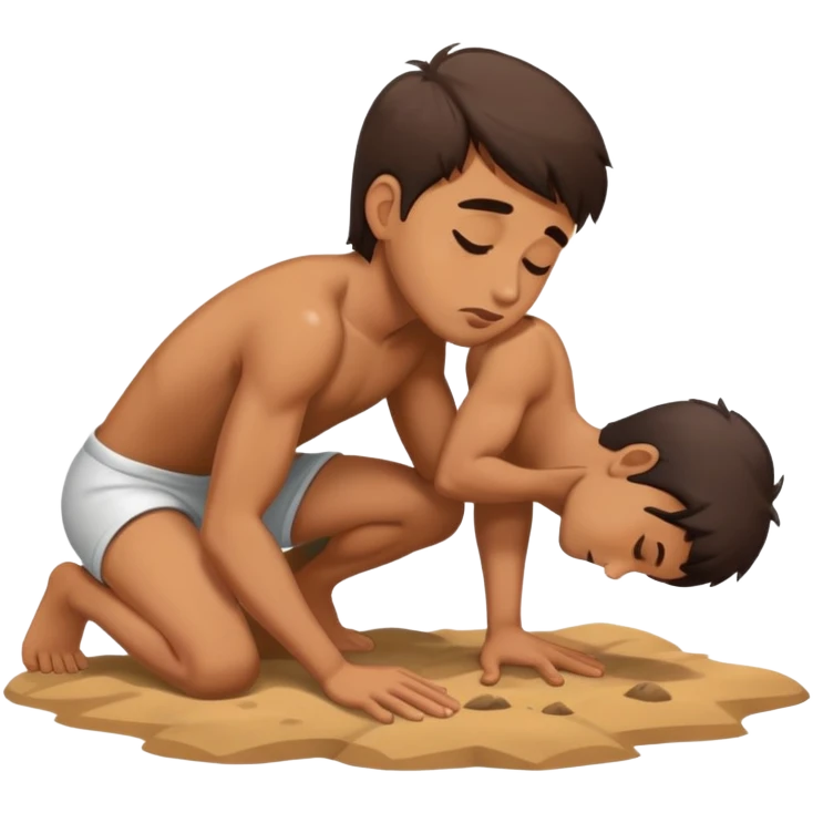 clothed man kissing the ground emoji
