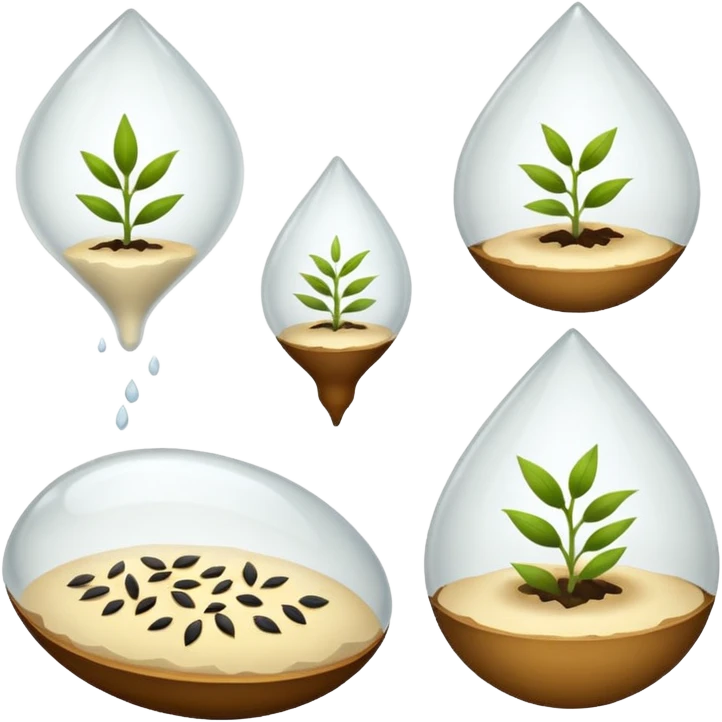 Seeds. Transparent background emoji